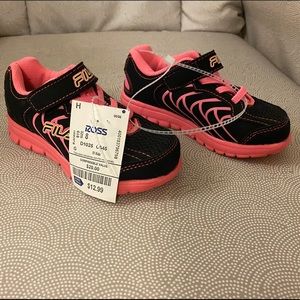 New with tags toddler girl FILA shoes